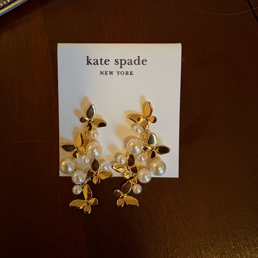 Kate Spade Flutter Gold Earrings
